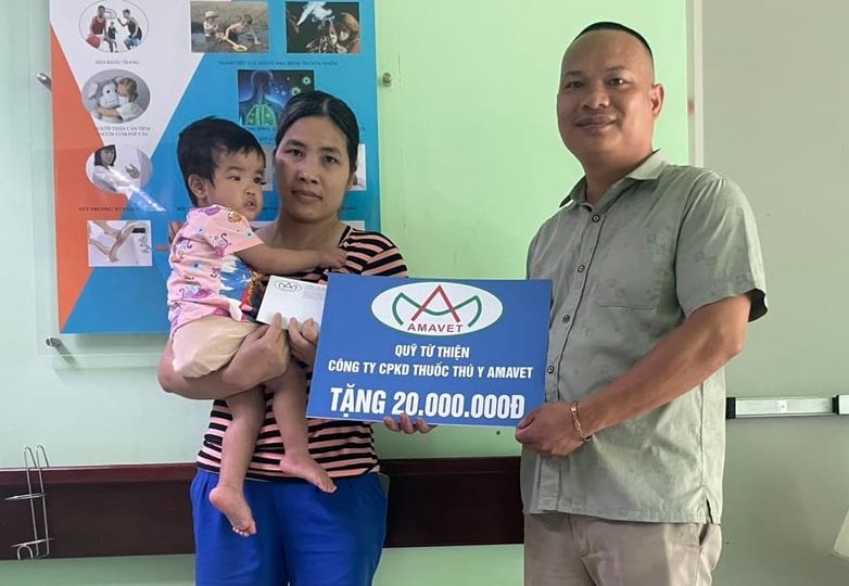 Amavet hỗ trợ cho cháu Viên Minh mắc bệnh hiểm nghèo ở Ba Vì, Hà Nội