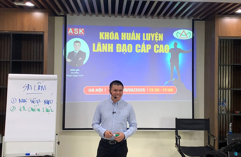 Amavet khai phá tiềm năng kinh doanh qua khóa đào tạo chuyên sâu cùng Mr. Why